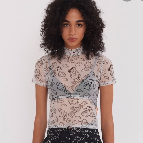 Lazy Oaf Tops - Lazy Oaf Flintstones Top